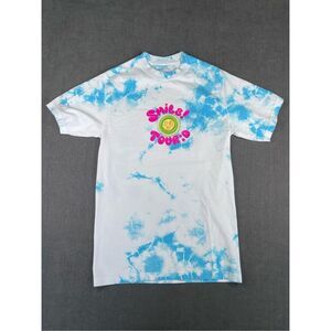 Porter Robinson Tour Tee Men M Blue Tie Dye Smiles Anime Graphic Concert Shirt